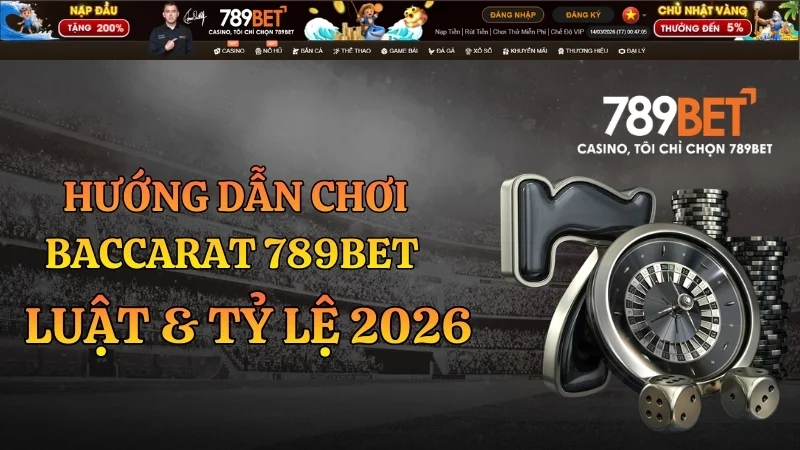 Hướng Dẫn Baccarat 789BET: Luật & Tỷ Lệ 2026 (58 ký tự)